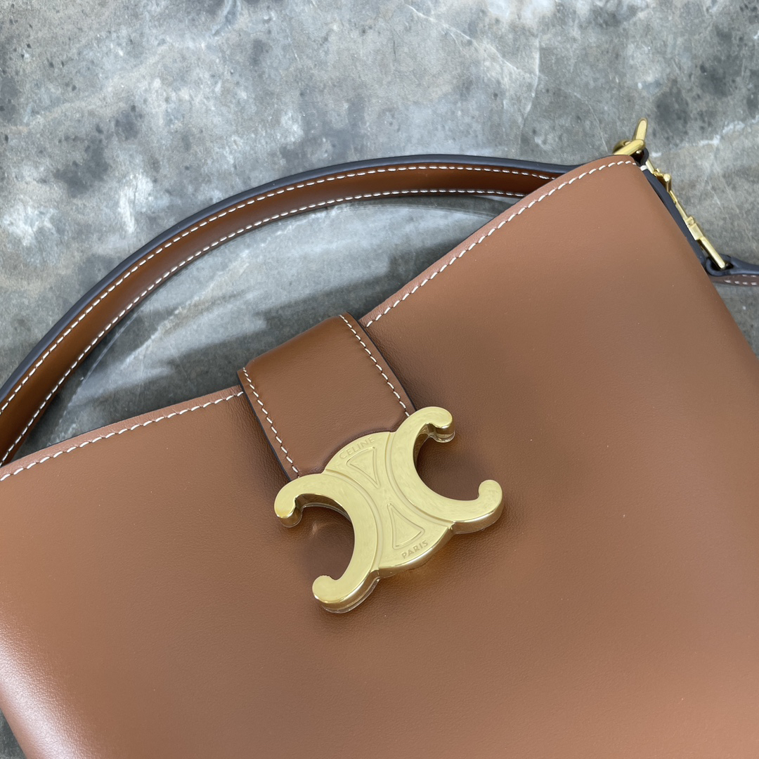 Celine Louise Small Smooth Calfskin Leather Shoulder Bag - Image 6