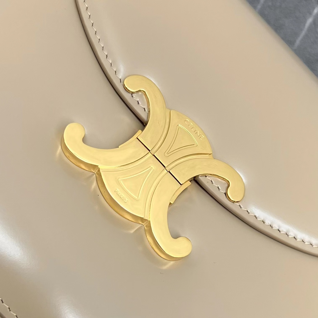 CE Saddle Crossbody Bag in Milk Tea - Image 6