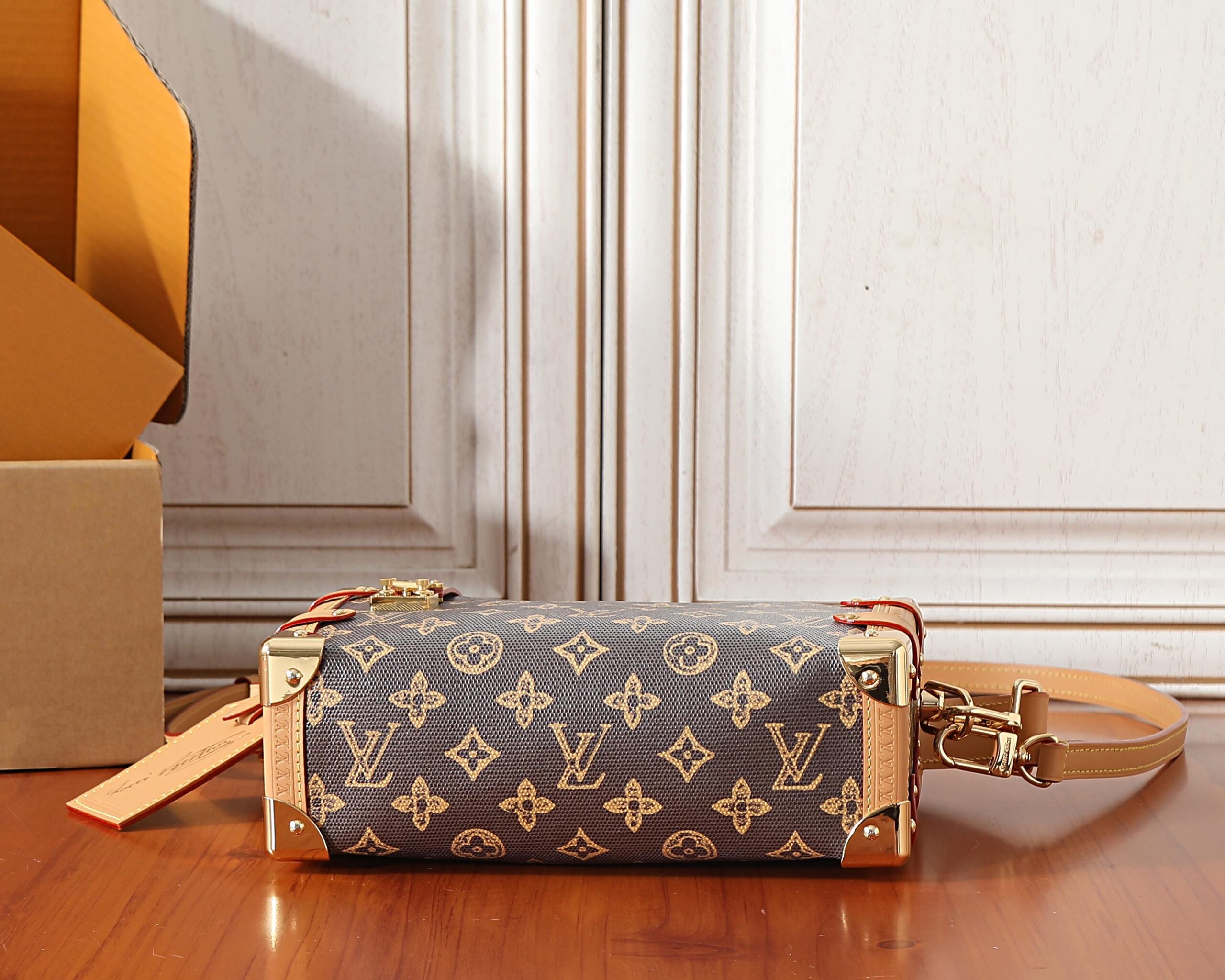 Louis Vuitton Side Trunk MM Monogram Origine Ebene Bag - Image 7