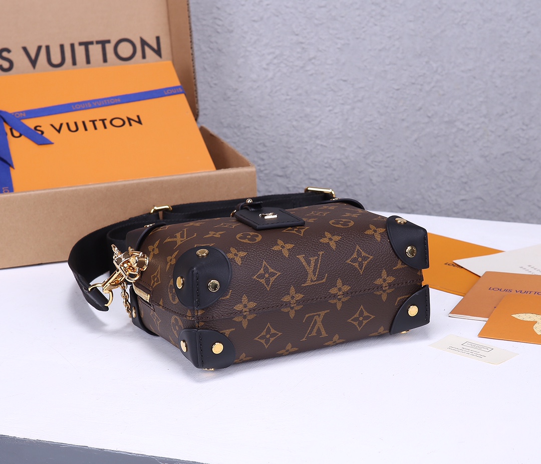 Louis Vuitton Petite Malle Souple Monogram Canvas Crossbody Bag - Image 7