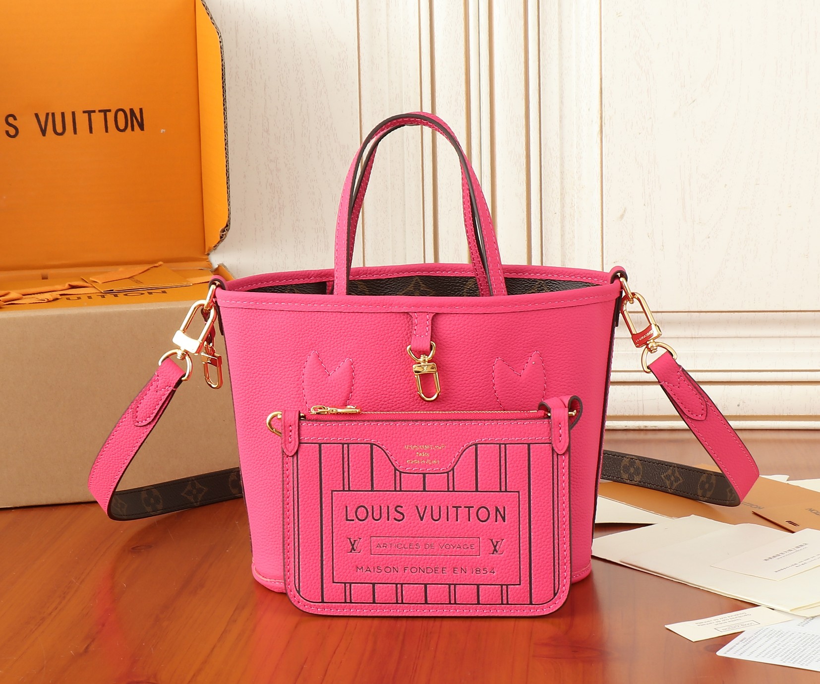 Louis Vuitton Neverfull Bandoulière Inside Out BB Handbag - Image 7
