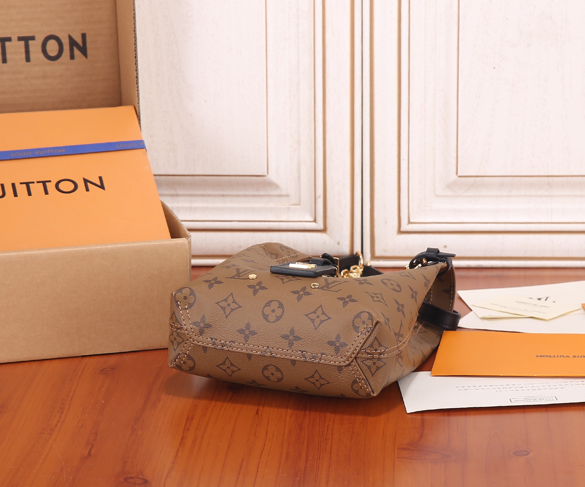 Louis Vuitton Atlantis BB Monogram Reverse Canvas Handbag - Image 7