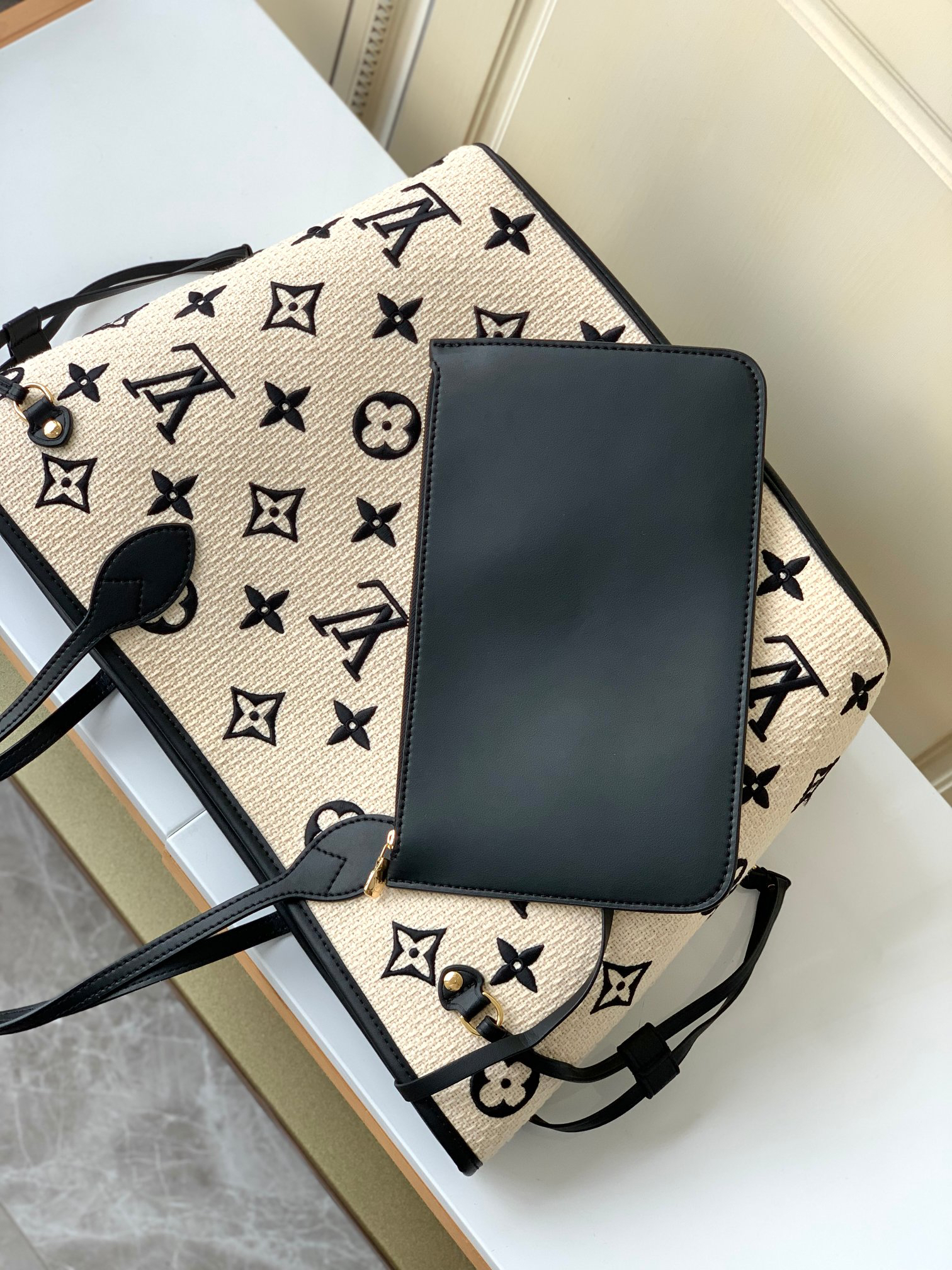 Louis Vuitton Neverfull MM By the Pool Tote Bag - Image 7