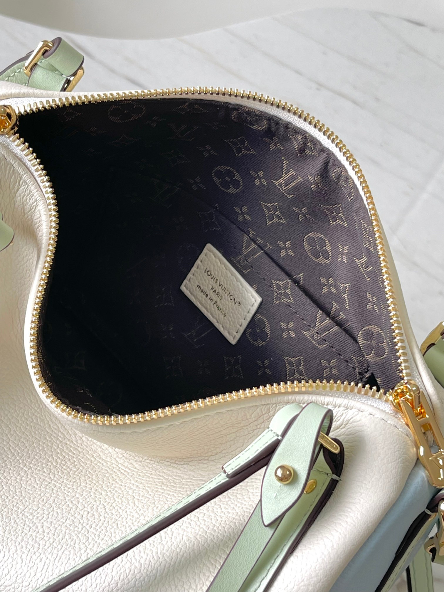 Louis Vuitton Express Small Handbag in Ivory Leather - Image 7