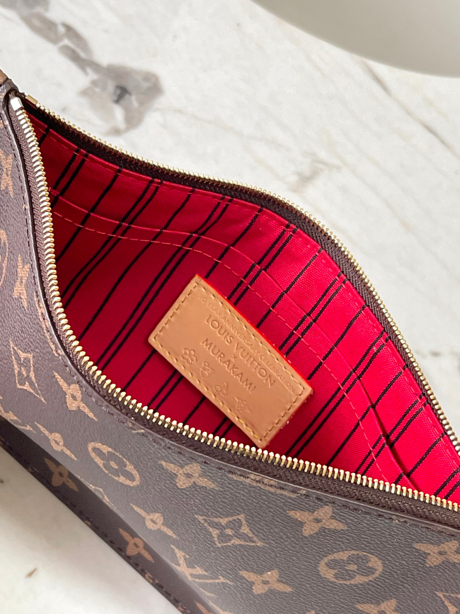 Louis Vuitton Neverfull MM Cherry Monogram Tote Bag - Image 7