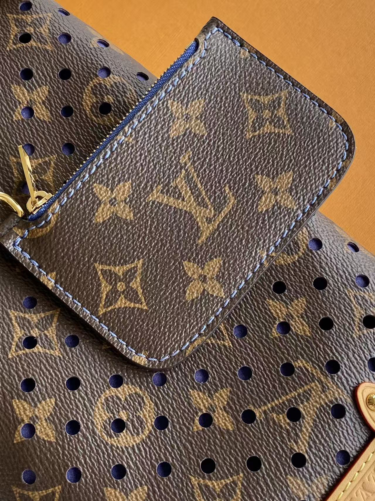 Louis Vuitton Side Trunk Medium Handbag in Monogram Perfo Canvas - Image 7