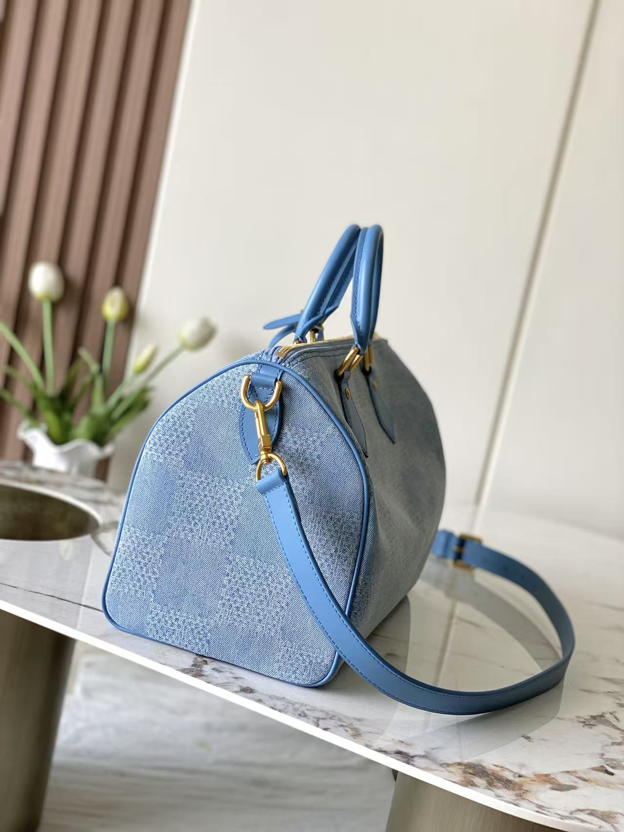 Louis Vuitton Speedy 30 Bandouliere Crossbody Handbag - Image 7