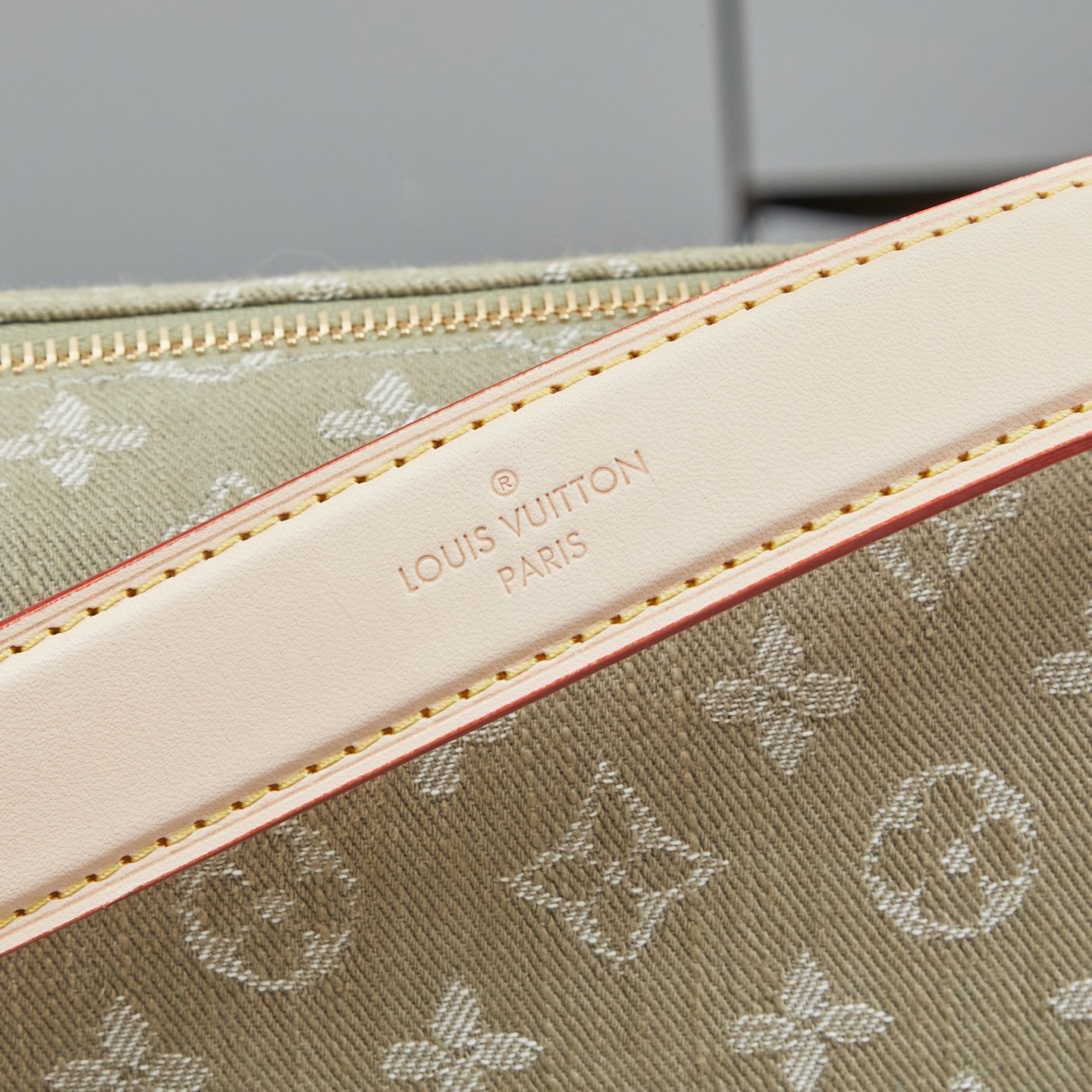 Louis Vuitton Green Denim Rendez-Vous Side Trunk East-West Handbag - Image 7