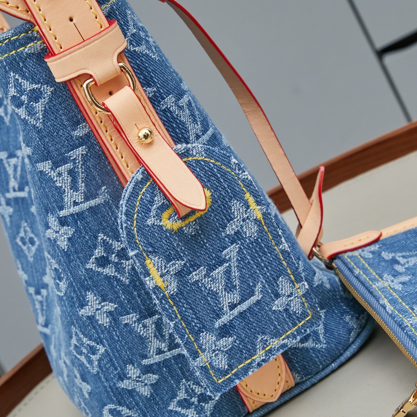 Louis Vuitton All In BB Denim Bucket Bag - Image 7