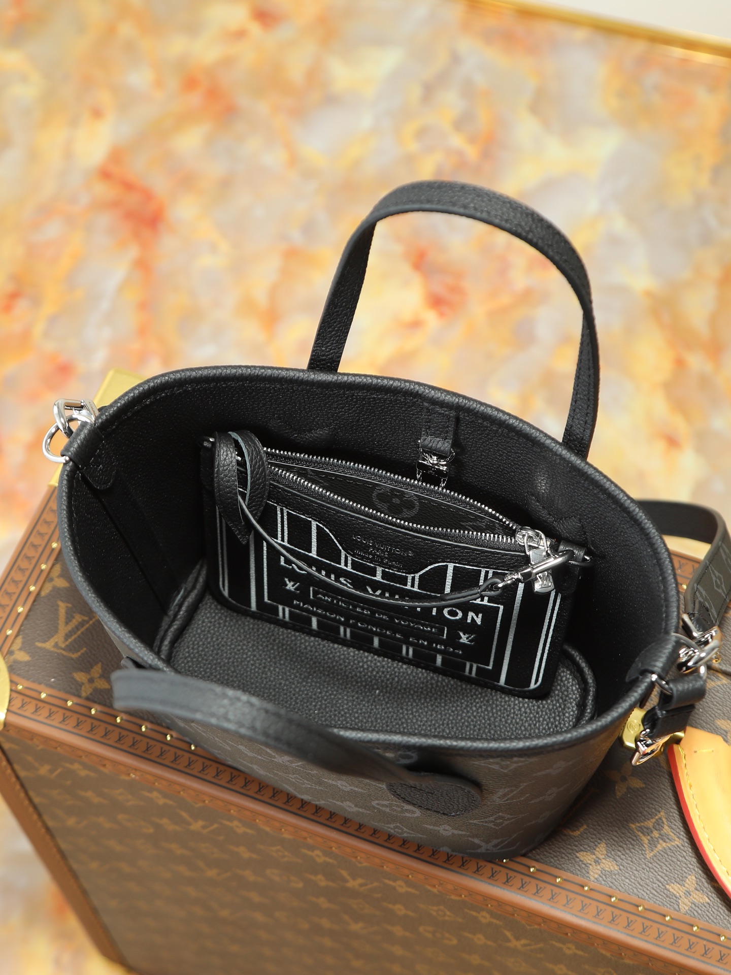 Louis Vuitton Neverfull Bandouliere Inside Out BB Reversible Tote Bag - Image 7