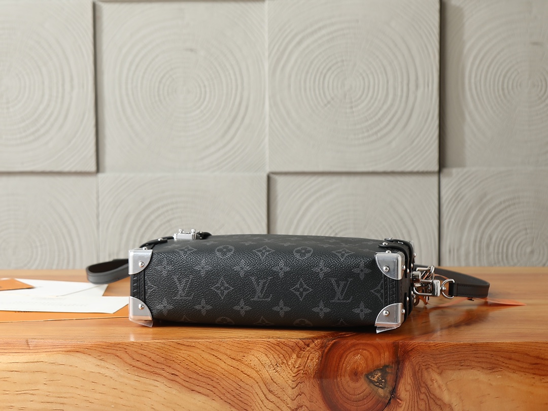 Louis Vuitton Side Trunk East West Monogram Eclipse Crossbody Bag - Image 7