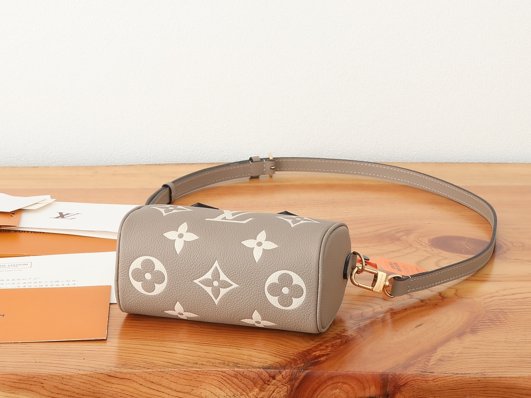 Louis Vuitton Nano Speedy Monogram Empreinte Leather Bag - Image 7