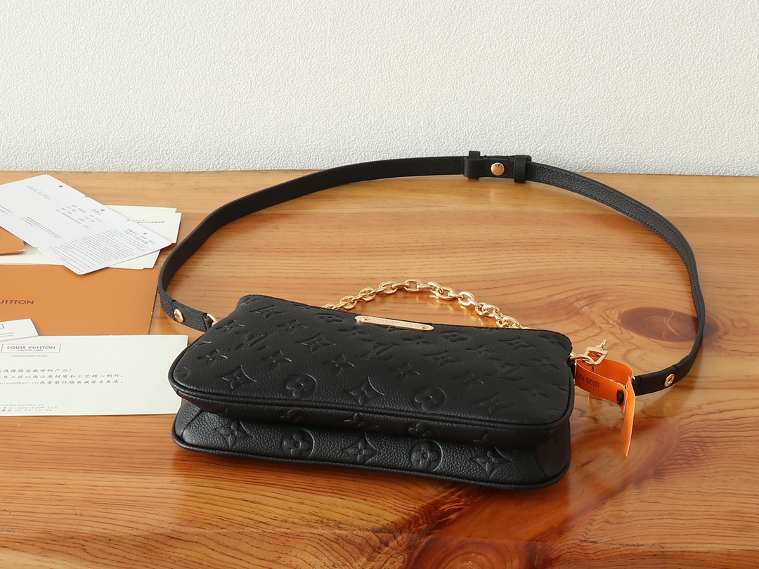 Louis Vuitton Liv Pochette Monogram Empreinte Leather Bag - Image 7