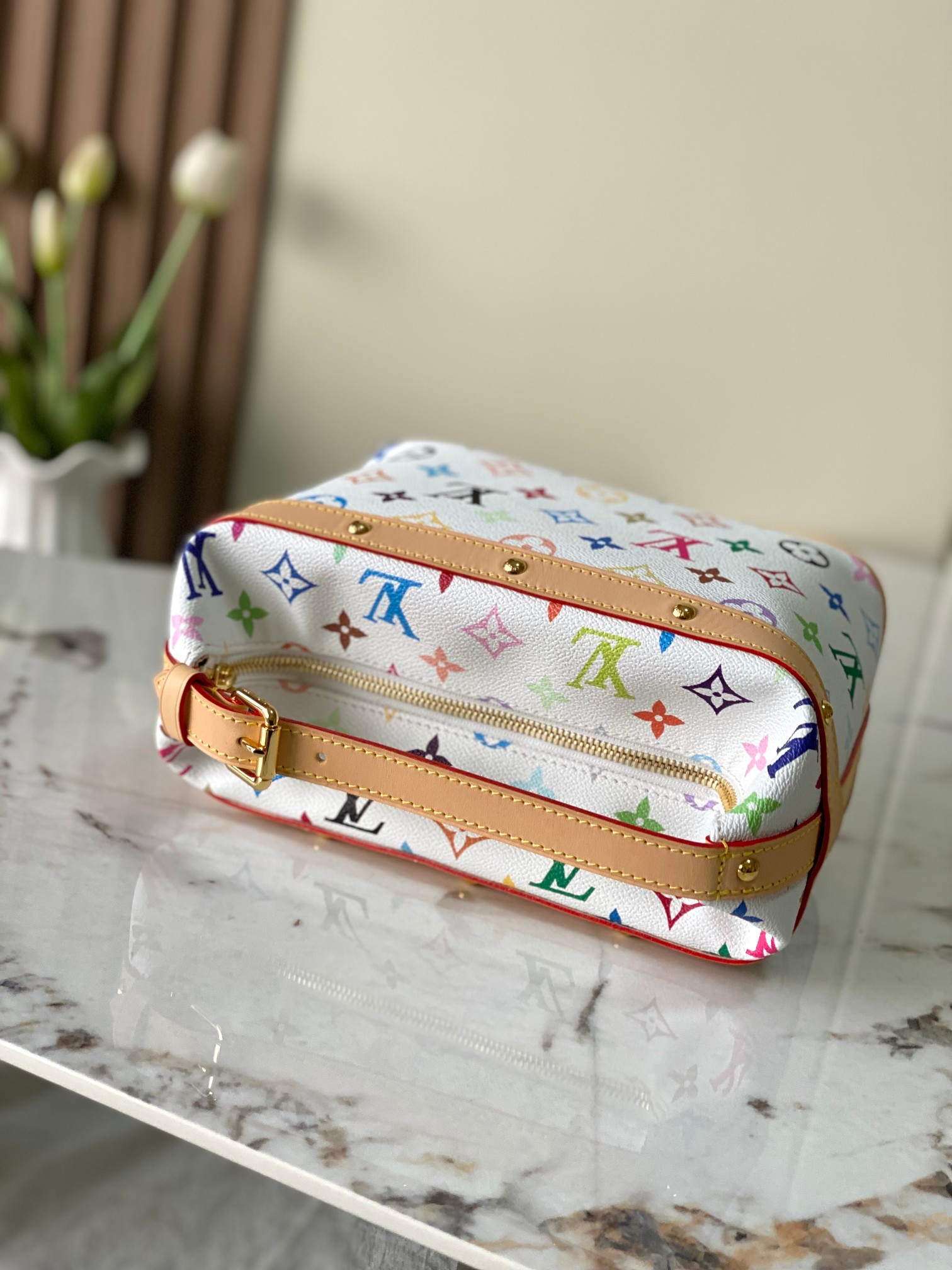 Cruiser Toiletry Bag in Monogram Multicolore Canvas - Image 7