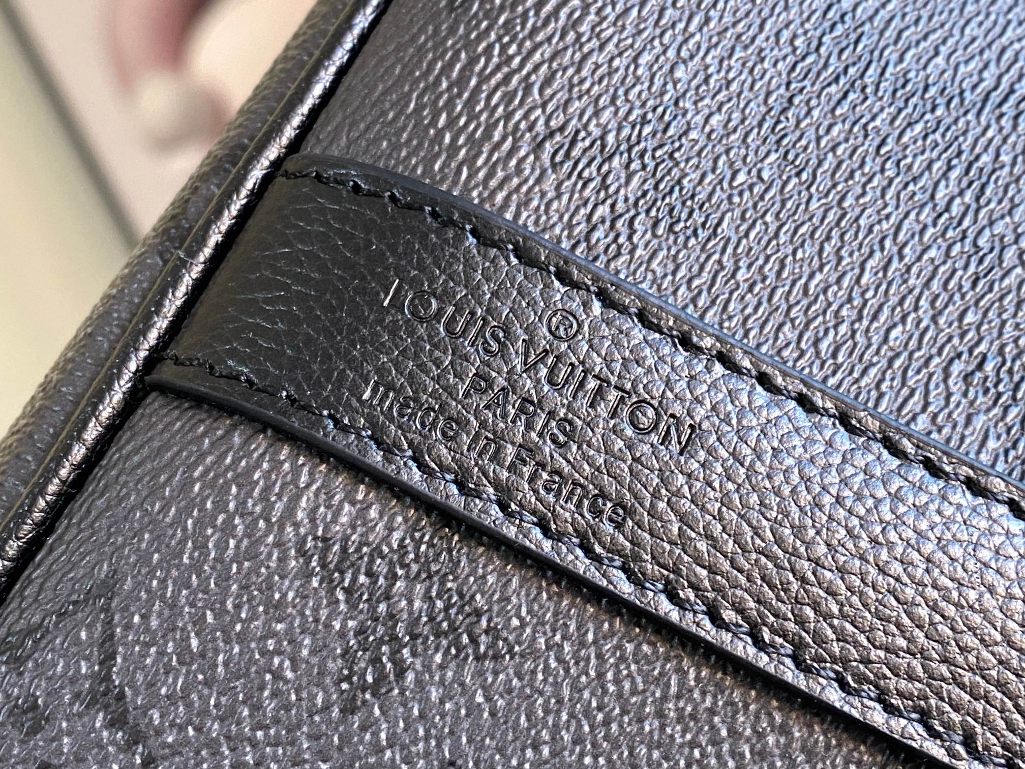Louis Vuitton Keepall Bandouliere 45 Travel Bag Monogram Midnight Black Gray - Image 7