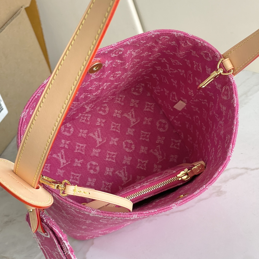 Louis Vuitton All In BB Denim Bucket Bag - Image 7