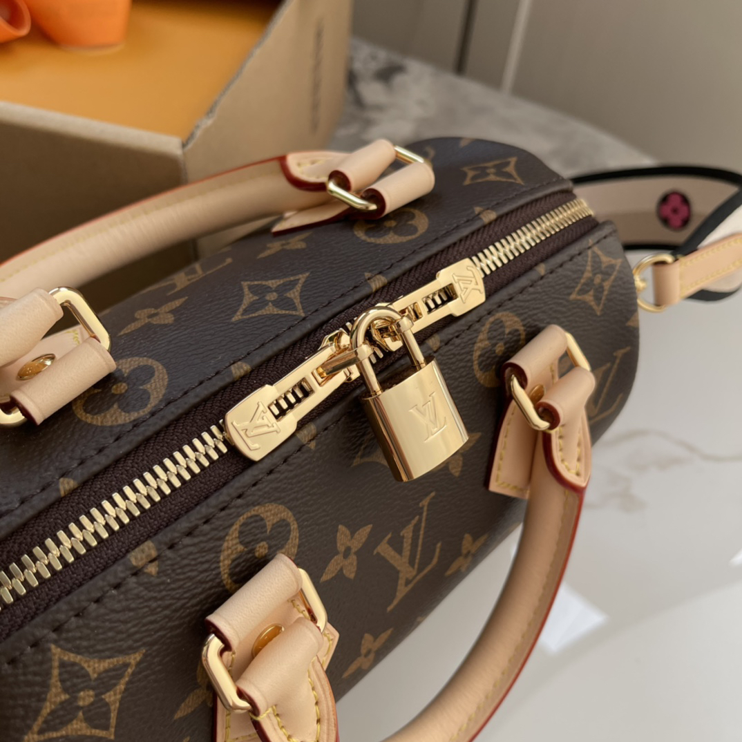 Louis Vuitton Speedy Bandouliere 20 Monogram Canvas Crossbody Bag - Image 7