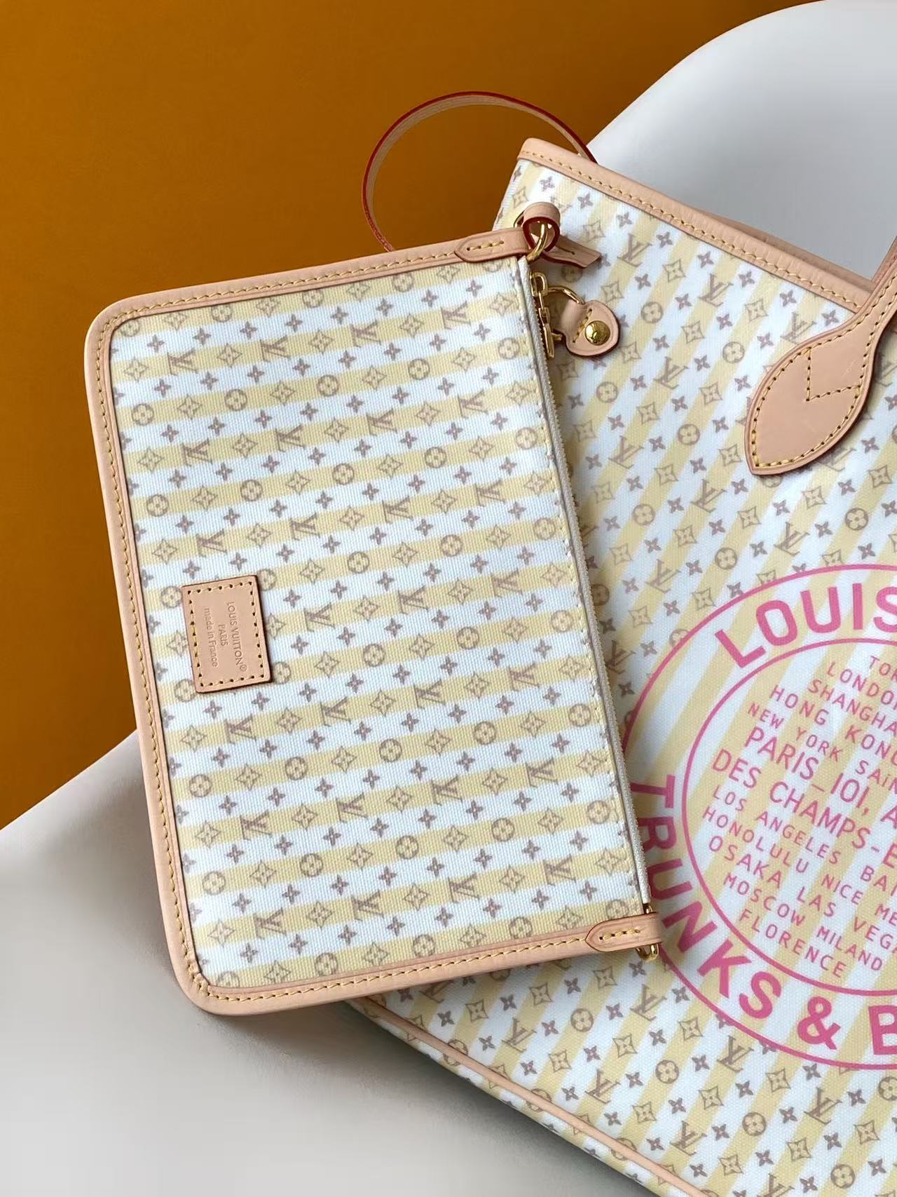 Louis Vuitton Neverfull MM Stamp Monogram Canvas Tote Bag - Image 7
