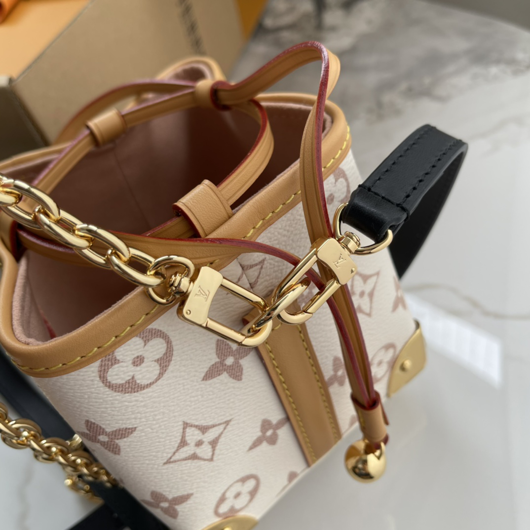 Louis Vuitton Noé Purse M83227 / M82885 Monogram Dune Canvas Shoulder Bag - Image 7