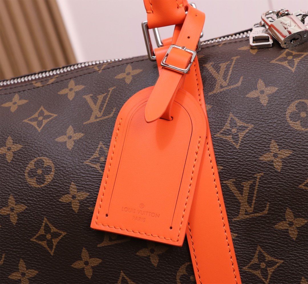 Keepall Bandouliere 50 Travel Bag in Monogram Macassar Canvas - Image 7