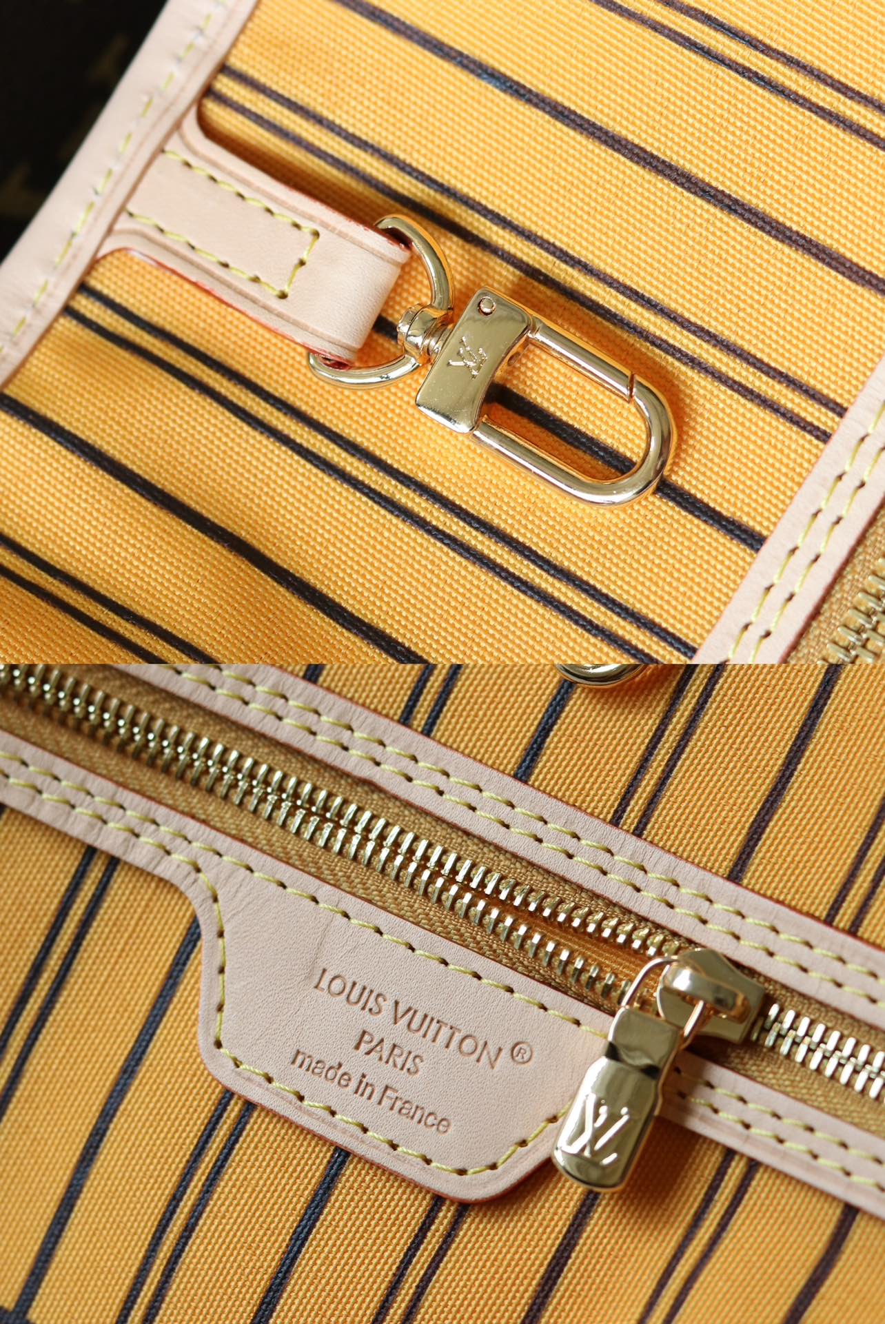 Louis Vuitton Neverfull MM Tote Bag in Damier Azur Canvas - Image 7
