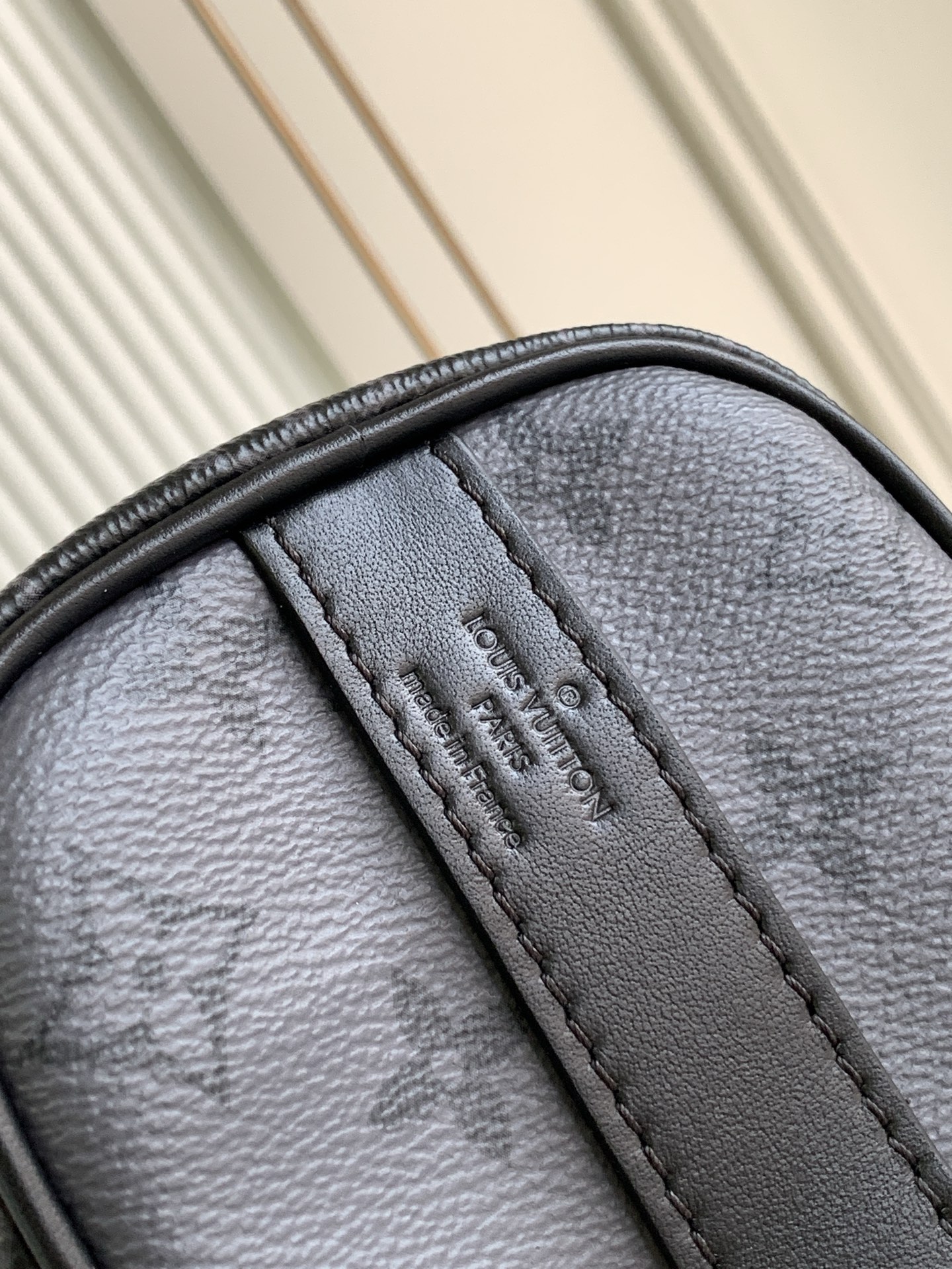 Louis Vuitton Keepall 25 Travel Bag in Monogram Eclipse Reverse Canvas - Image 7