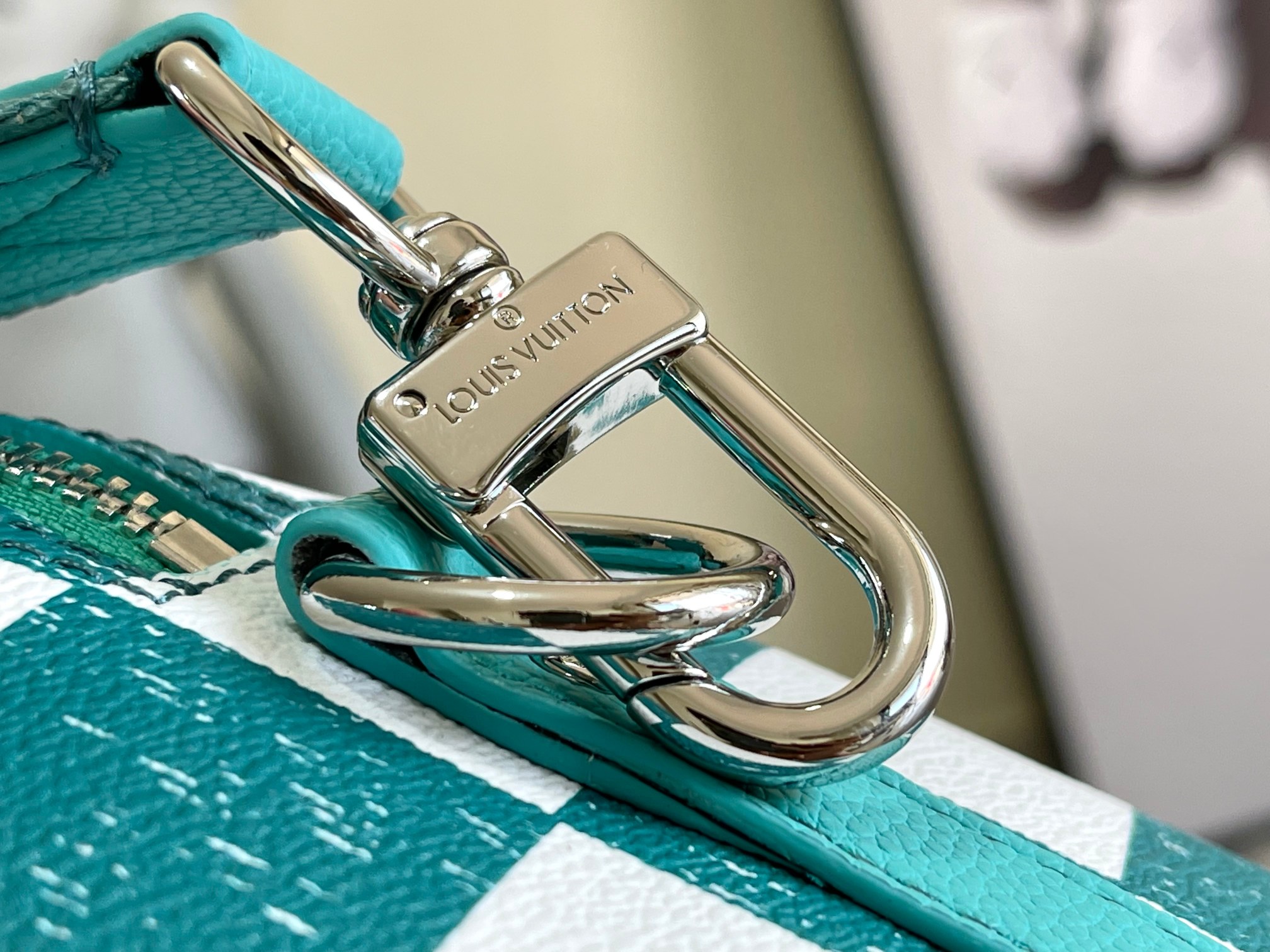 Louis Vuitton x NIGO City Keepall Handbag - Monogram Stripes Brown Canvas - Image 7