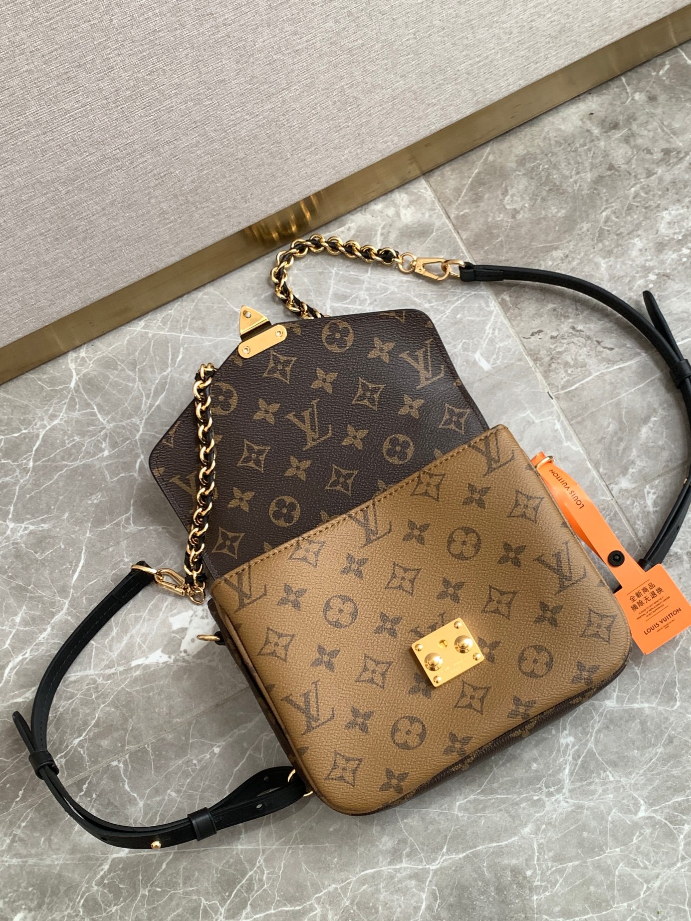 Louis Vuitton Pochette Metis Monogram Reverse Shoulder Bag - Image 7