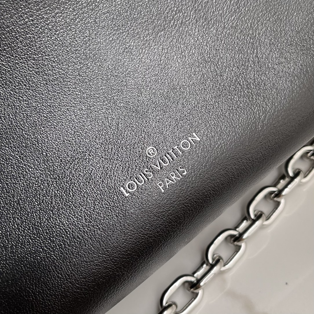 Side Trunk Medium Leather Crossbody Bag - Image 7