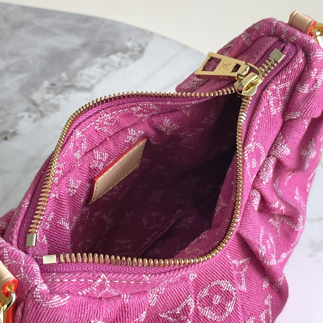 Louis Vuitton Pochette Valley Handbag - Rose Pink - Image 7
