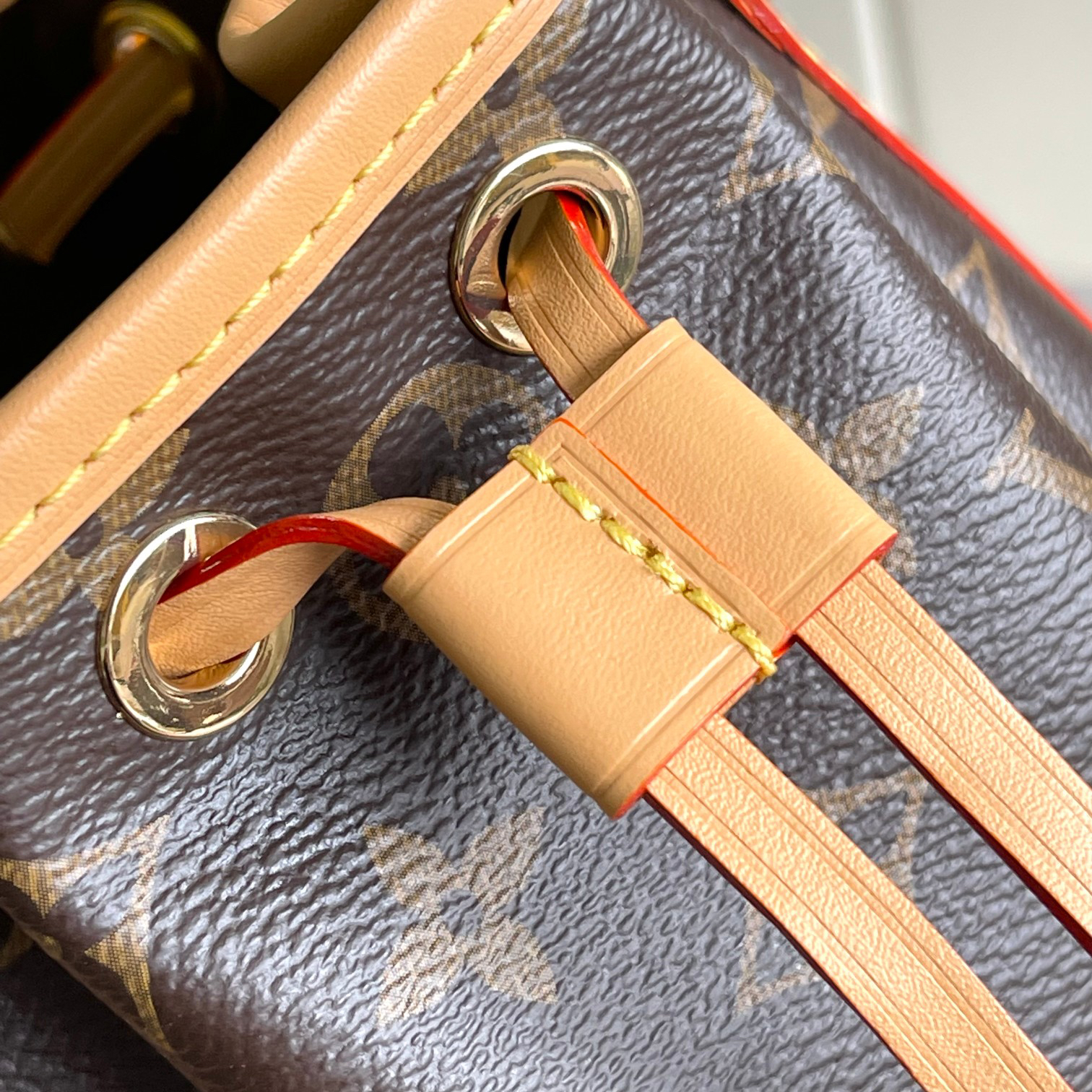 Nano Noe Monogram Canvas Bucket Bag - Image 7