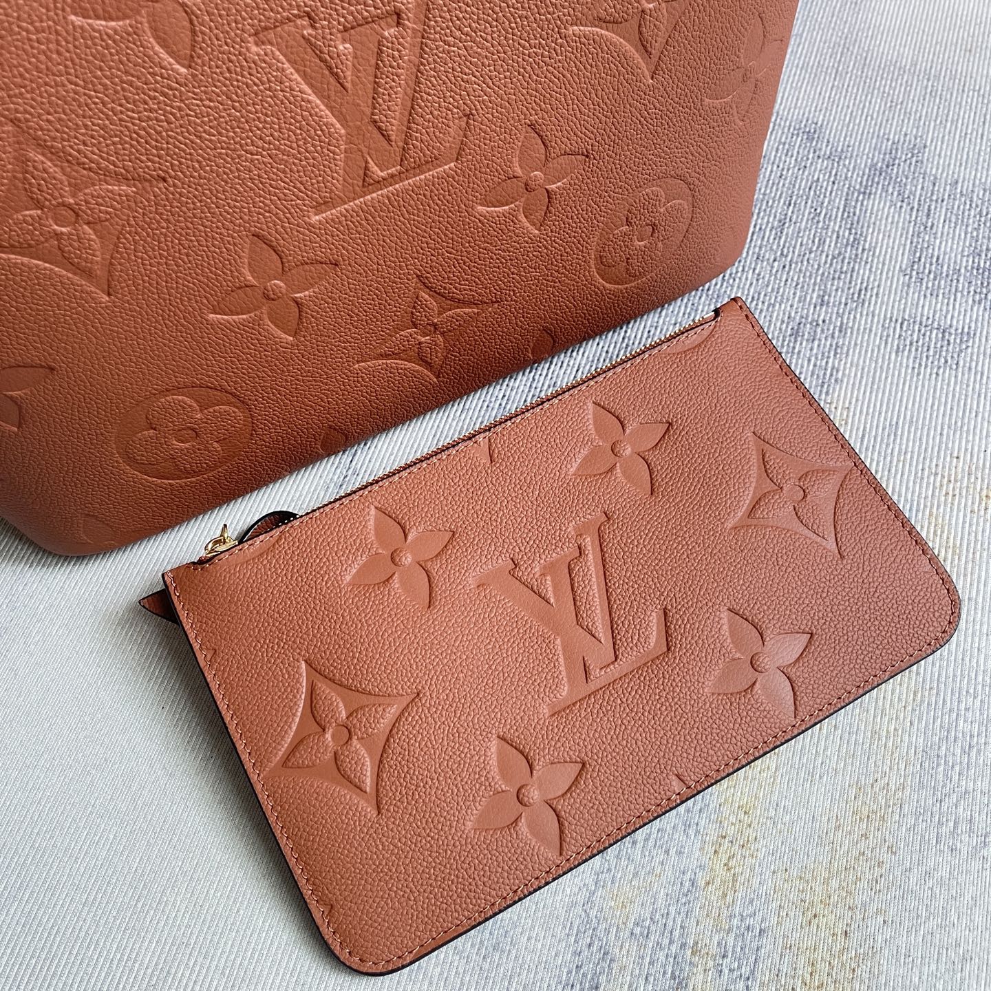Louis Vuitton Neverfull MM Monogram Empreinte Tote Bag - Image 7