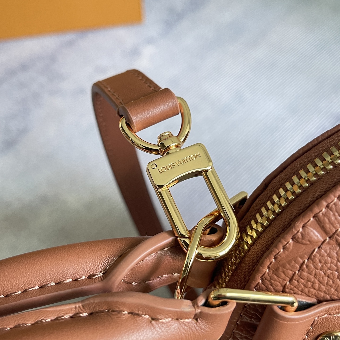 Louis Vuitton Alma BB Monogram Empreinte Leather Handbag - Image 7