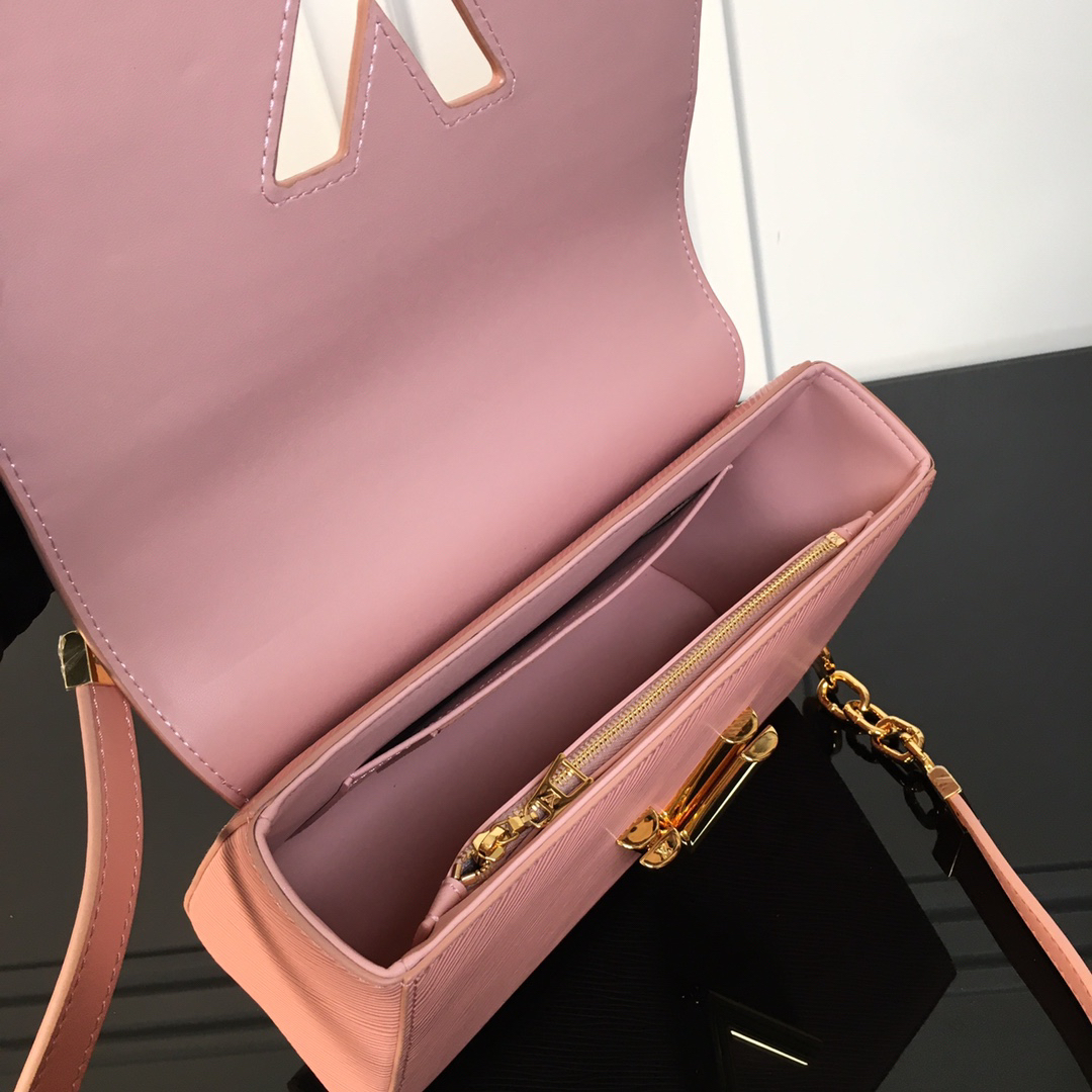 Louis Vuitton Twist Medium Pink Leather Shoulder Bag - Image 7