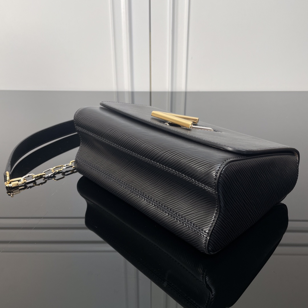 Louis Vuitton Twist Medium Bag in Black Epi Leather - Image 7