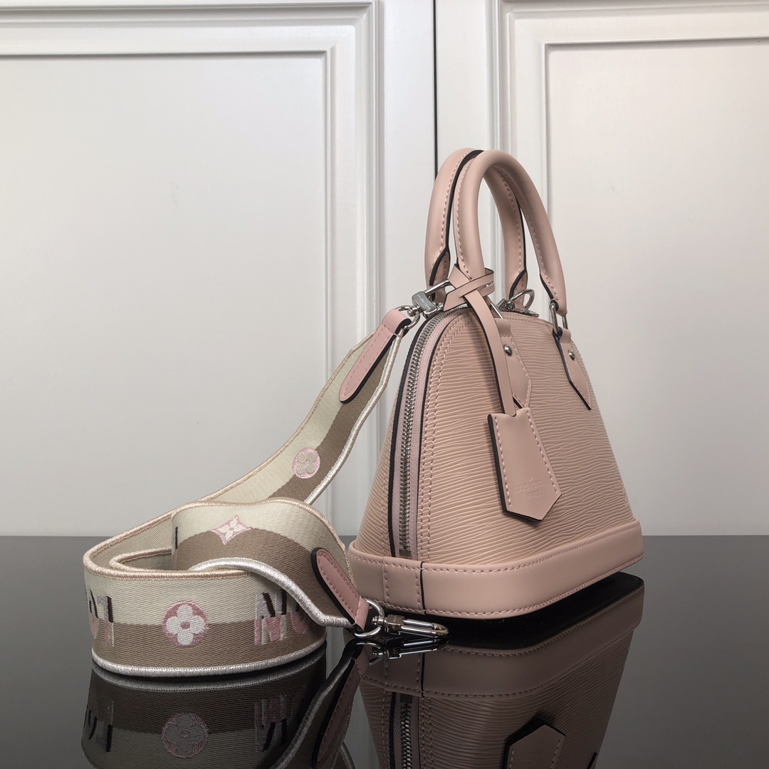 Louis Vuitton Alma BB Crossbody Bag in Pink Epi Leather - Image 7