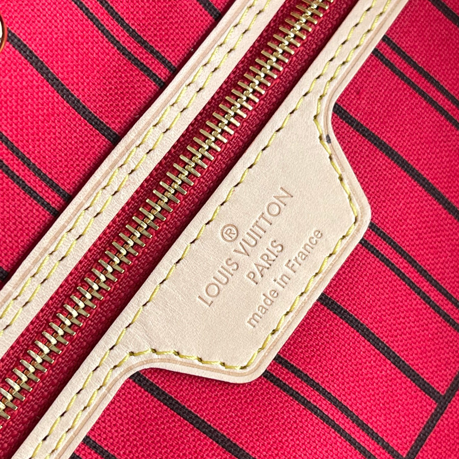 Louis Vuitton Neverfull MM Damier Azur Canvas Tote Bag - Image 7