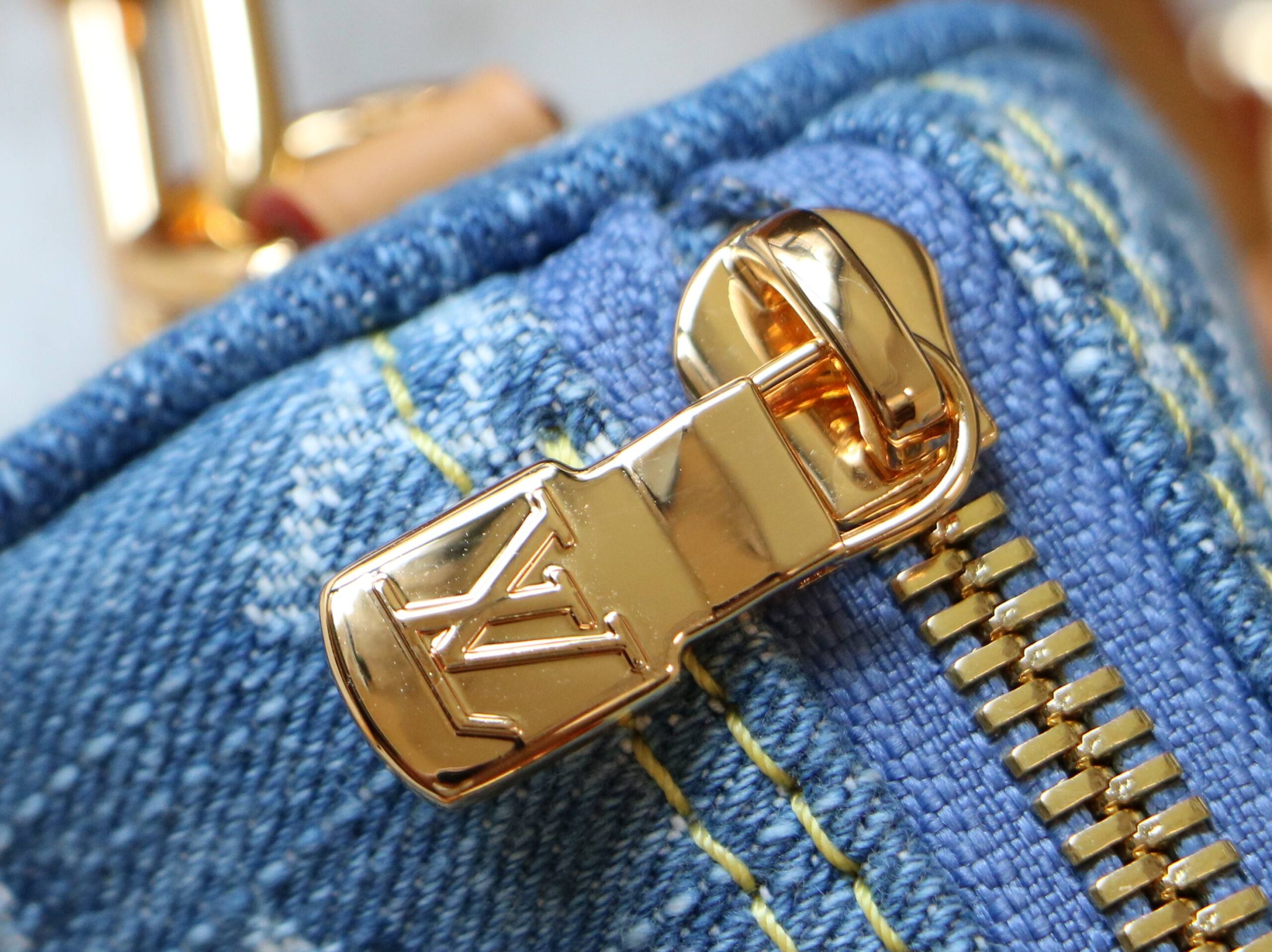Nano Speedy Handbag in Monogram Denim - Image 7
