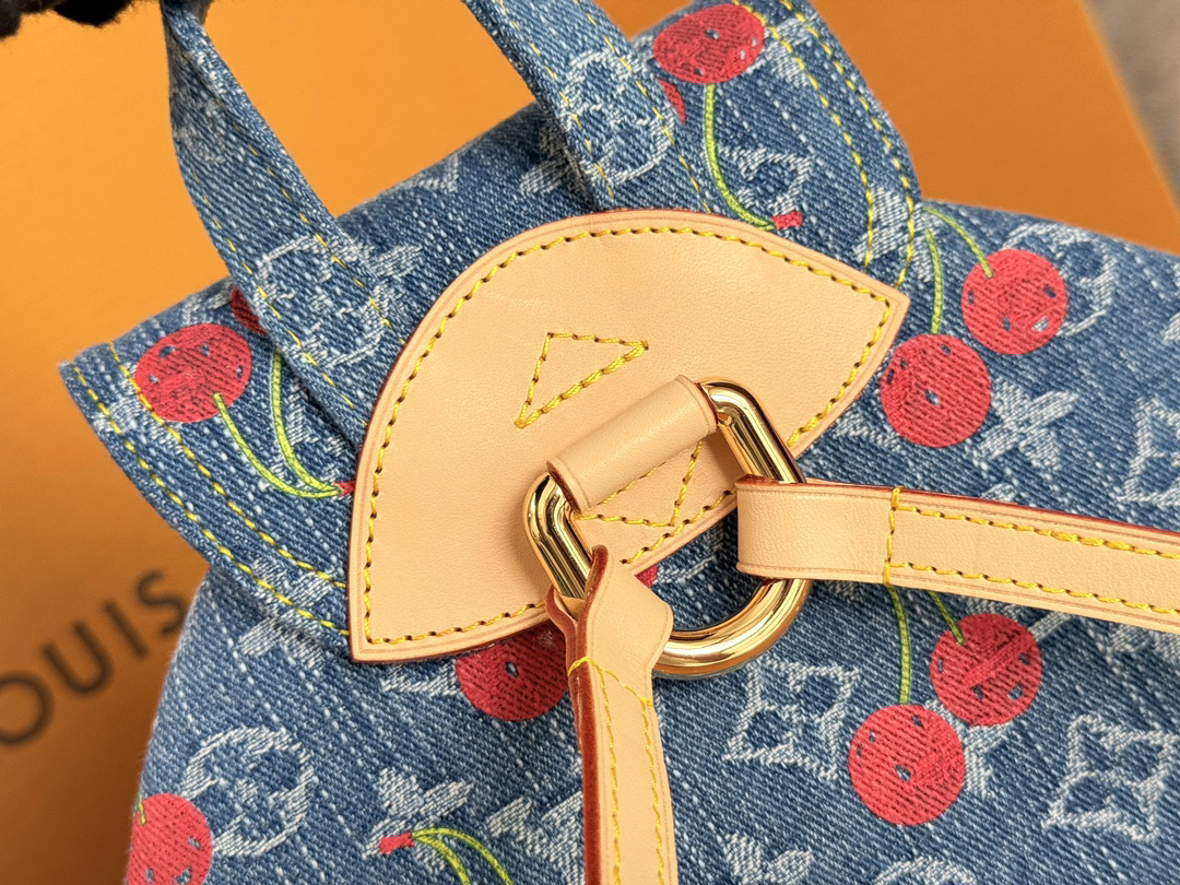Louis Vuitton LV x TM Venice NM Shoulder Bag in Monogram Cherry Denim - Image 7