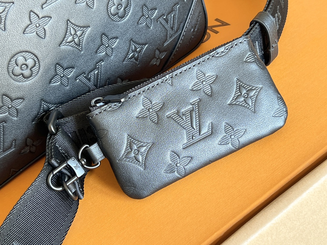Louis Vuitton Duo Messenger Bag in Monogram Shadow Leather - Image 7