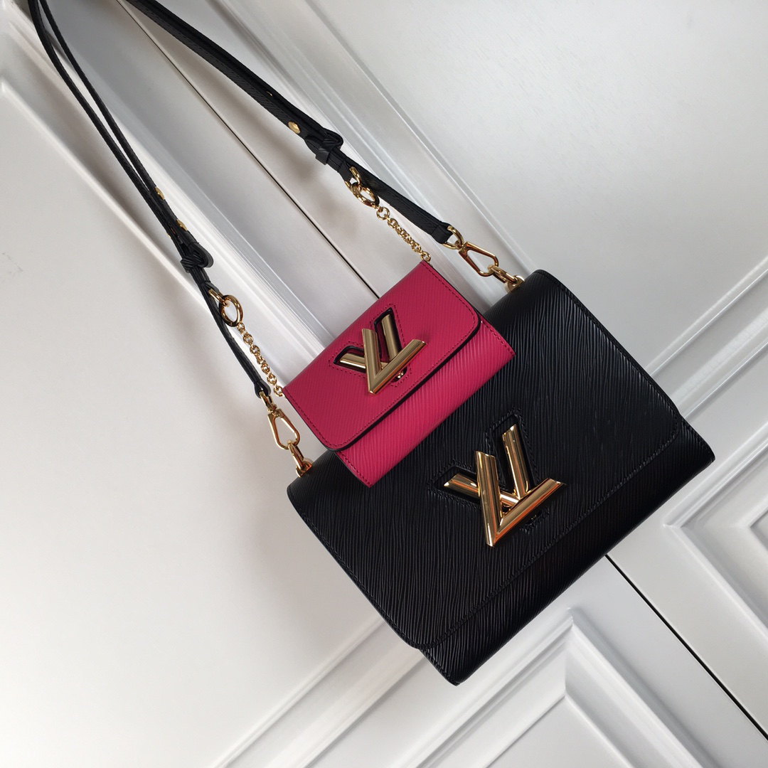 Louis Vuitton Twist Medium Crossbody Bag with Detachable Twisty Clutch - Image 7