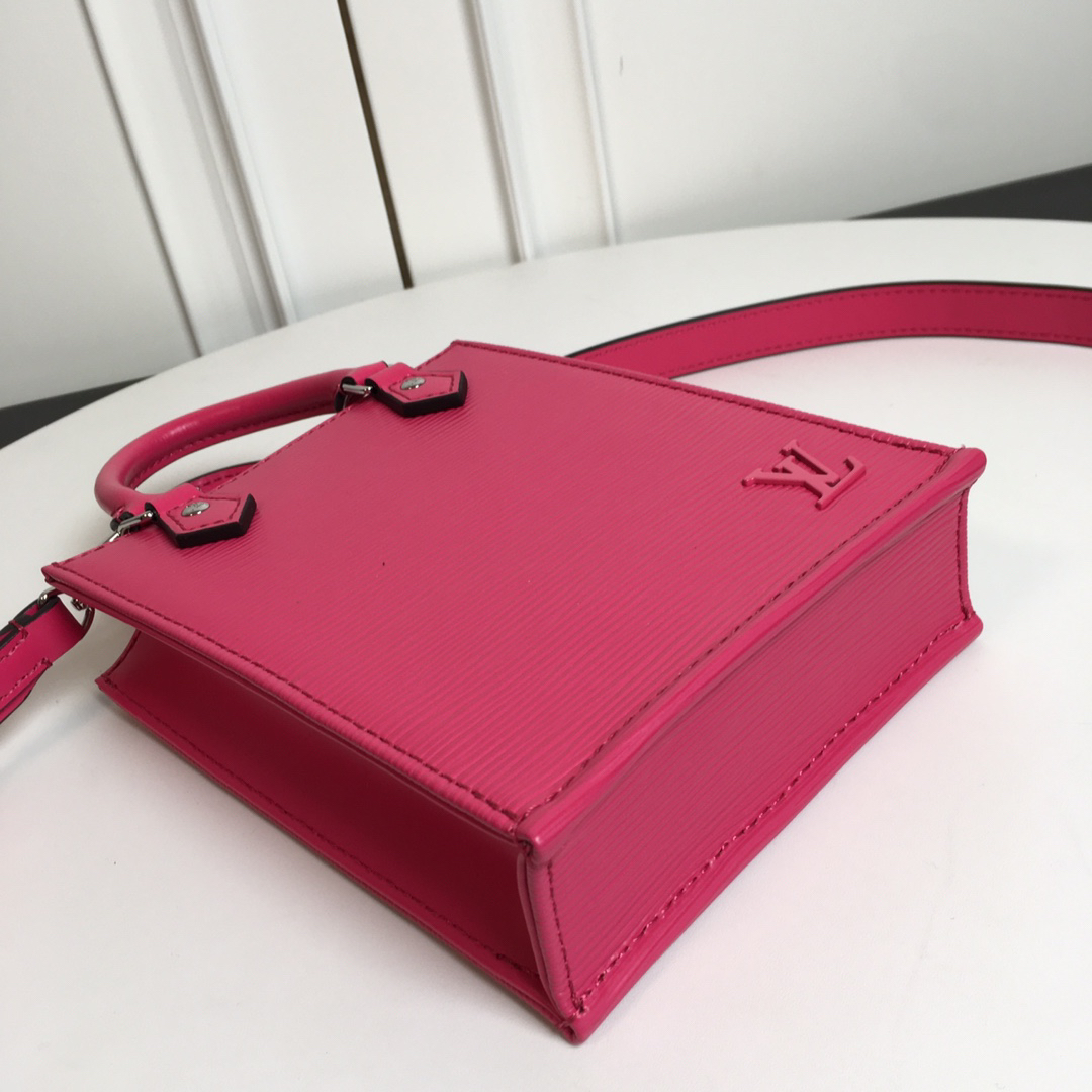 Louis Vuitton Petit Sac Plat M69441 – Rose Red Epi Leather Crossbody Bag - Image 7