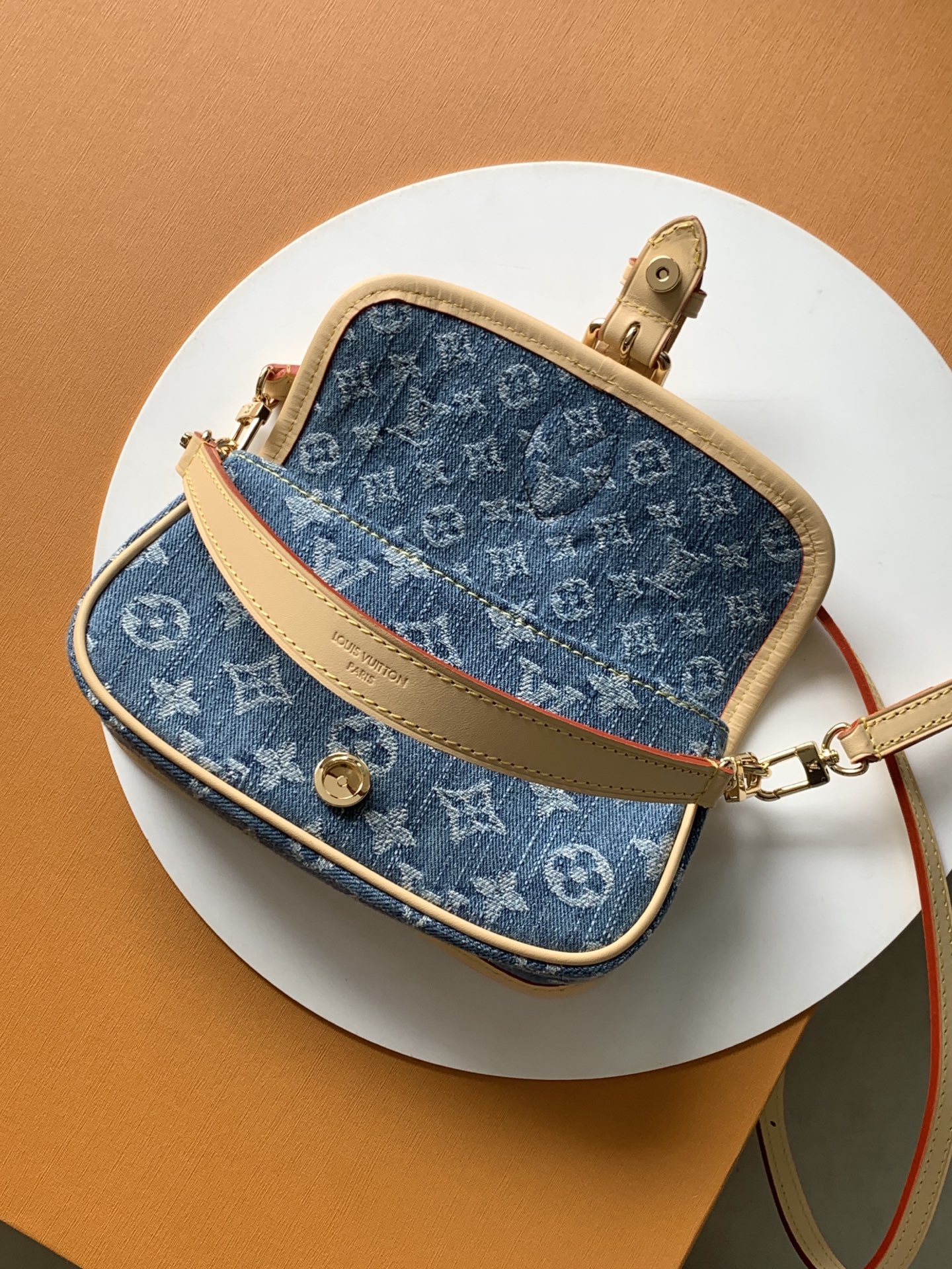 Louis Vuitton Nano Diane Denim Crossbody Bag - Image 7
