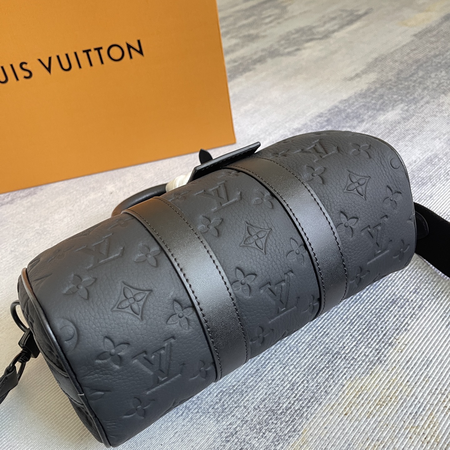 Mini Keepall Crossbody Bag in Taurillon Monogram Leather - Image 7