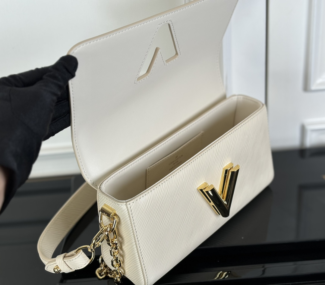 Louis Vuitton LV Twist West Crossbody Bag in White - Image 7