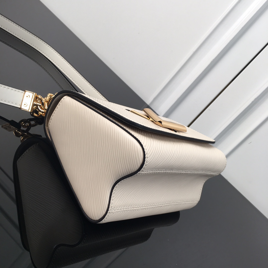 Louis Vuitton Twist Small Crossbody Bag M59405 in White Epi Leather - Image 7