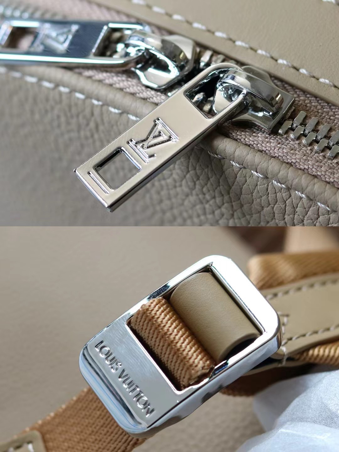 Louis Vuitton Takeoff Backpack M23708 in Apricot Cowhide Leather - Image 7