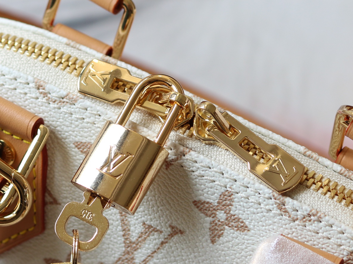 Louis Vuitton Alma BB Handbag in Monogram Dune Canvas - Image 7