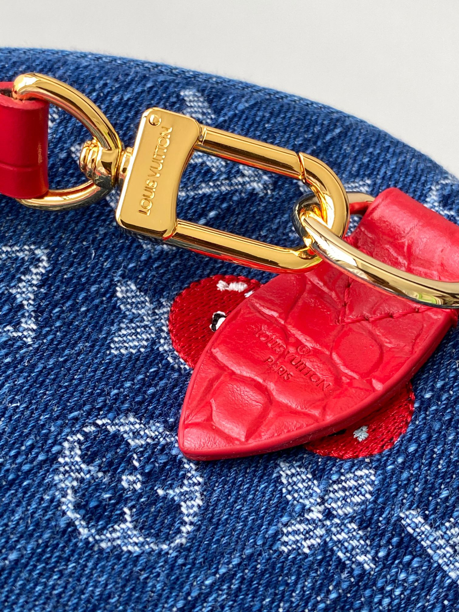 Louis Vuitton Speedy Soft 30 Monogram Denim Handbag - Image 7