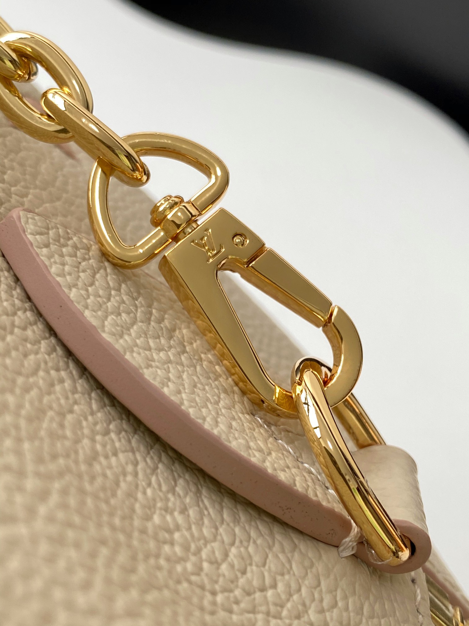 Louis Vuitton Speedy Bandoulière 20 Monogram Empreinte Leather Bag - Beige - Image 7